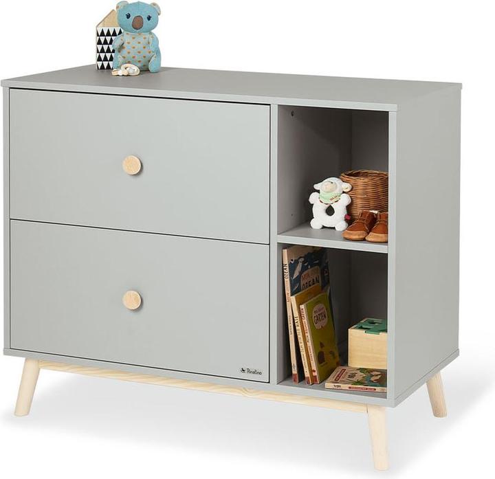 Image du produit Pinolino Set de chambre d'enfant 'Dusk' large, 2 pcs. (Lit de bébé, Unité de changement)