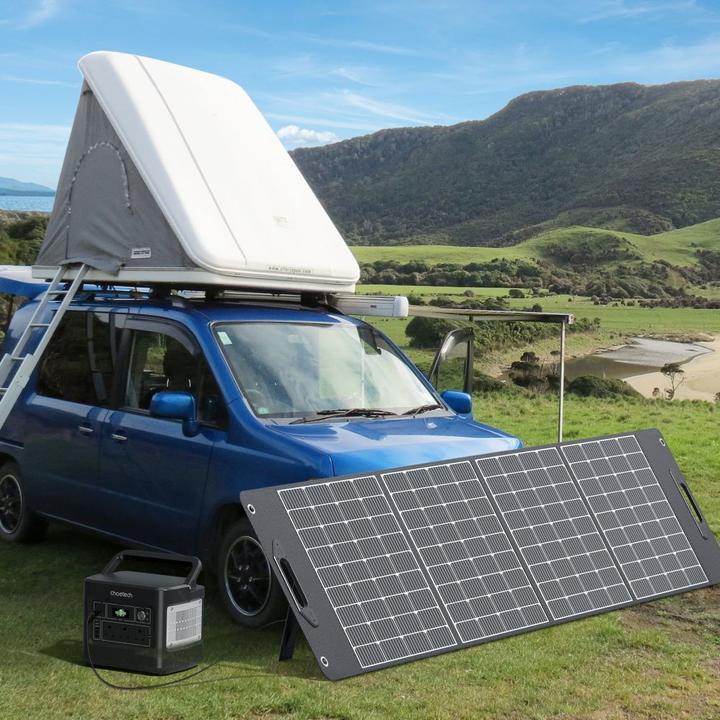 Immagine prodotto Choetech SC017 Pannello caricabatterie solare leggero da 400 W Nero (400 W, 10 kg)