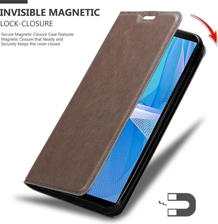 Actual product image Cadorabo Book Invis. Magnet sleeve (Sony Xperia 10 III)