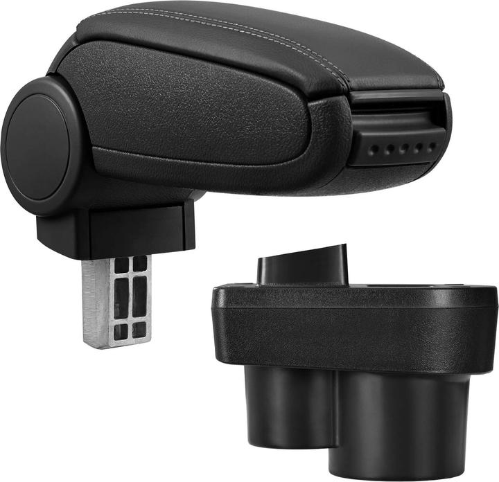 Actual product image Pro-Tec Skoda Rapid centre armrest with storage compartment, black imitation leather