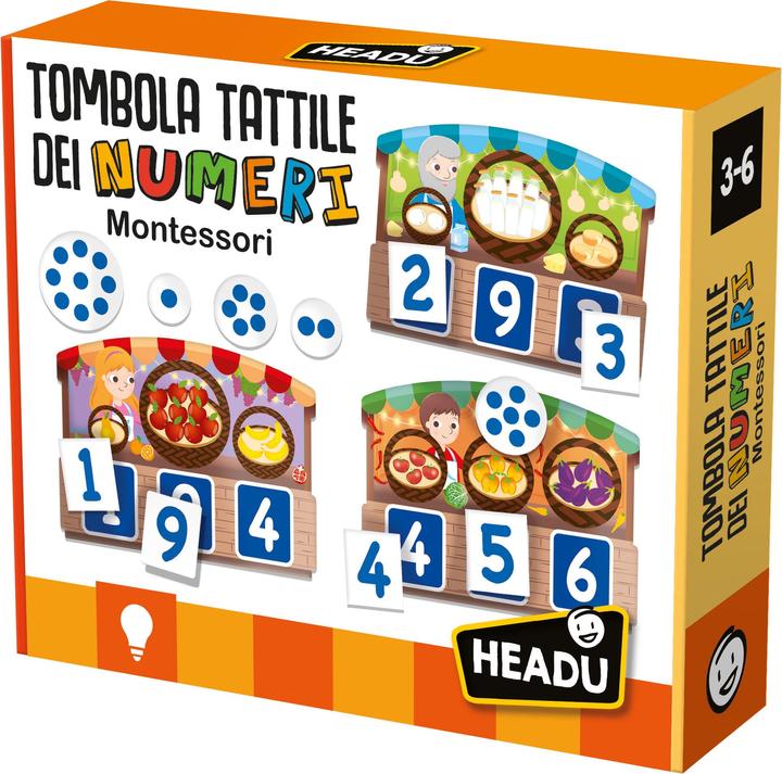 Immagine prodotto Headup Games Tombola Tattile dei Numeri Montessori