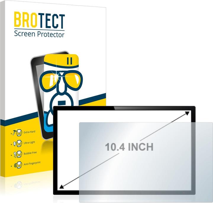 Actual product image BROTECT Protective glass screen protector clear (1 Piece, 26.4 cm (10.4 inch) [210 x 158 mm])