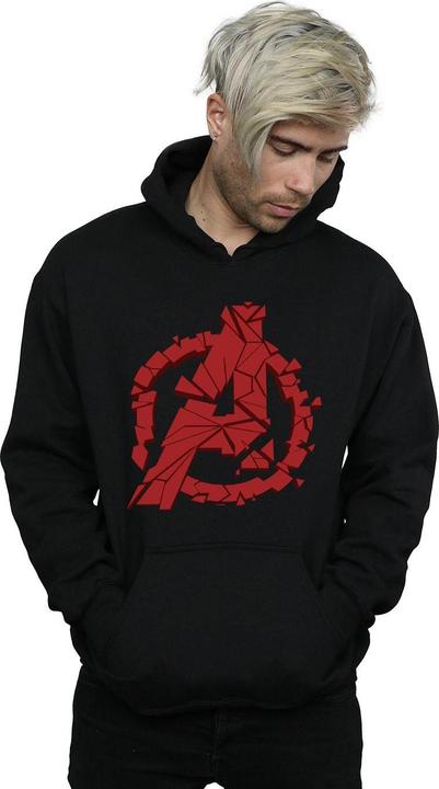 Actual product image Mens Avengers Endgame Shattered Logo Hoodie (S)