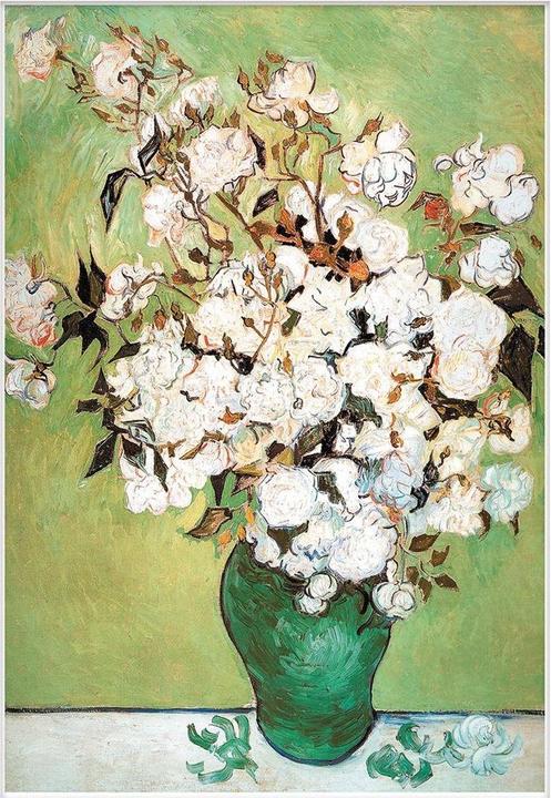Actual product image Van Gogh Vase Avec Roses Mounted Print (40 x 30 cm)