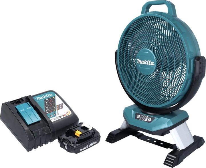 Immagine prodotto Makita DCF 301 RA1 Ventilatore a batteria Ventilatore 18 V 33 cm + 1x Batteria 2.0 Ah + Caricabatterie