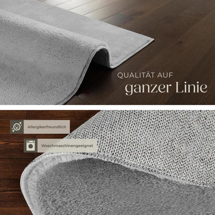 Produktbild tectake Kurzflorteppich Soft Zone (200 x 290 cm)