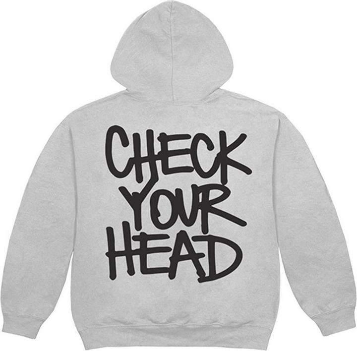 Image du produit Universal Textiles Sweat à capuche unisexe pour adulte Check Your Head (L)