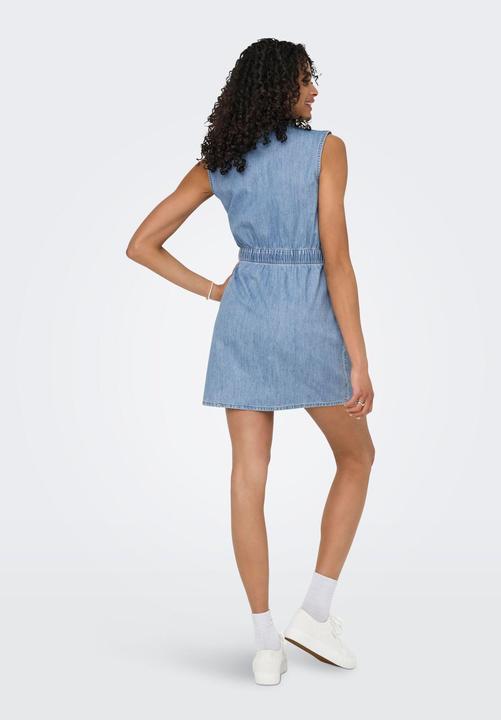 Produktbild Only Normal geschnitten V-Ausschnitt Midikleid Jeanskleid (XS)