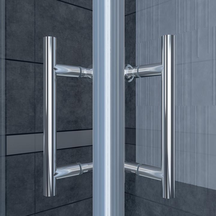 Produktbild SONNI Eck-Duschkabine (76 cm, 76 cm, 185 cm)