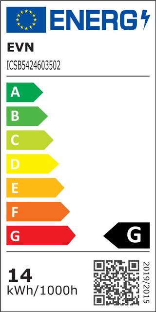 Energie-Label EVN LED-Lichtband (Weiss, 500 cm, Indoor)