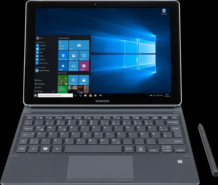 Samsung Galaxy Book W728 (4G, 12", 256 GB, Black)