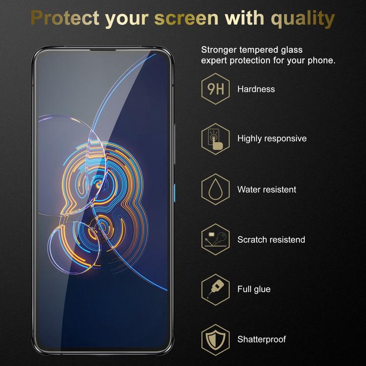Productafbeelding Cadorabo Glas ter bescherming van het scherm (3 Stuk, Asus Zenfone 8 Flip)