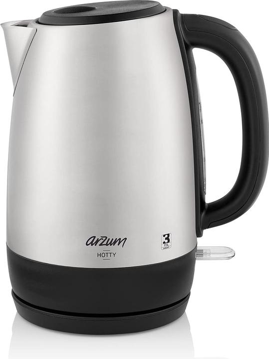 Actual product image Arzum AR3074 Kettle cordless, overheating protection Inox (1.70 l)