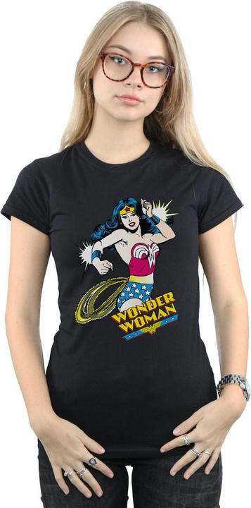 Image du produit Wonder Woman T-shirt en coton Lasso Femmes/Dames (M)