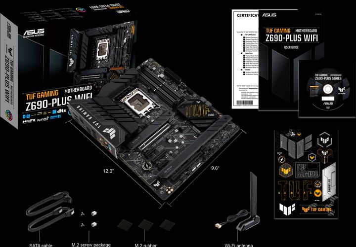 Produktbild ASUS TUF GAMING Z690-PLUS WIFI (LGA 1700, Intel Z690H, ATX)