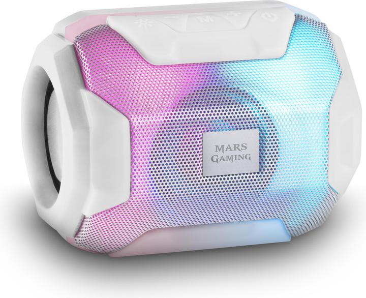Produktbild Mars Gaming Enceintes Bluetooth Msbax RGB (Blanc) (8 h, Akkubetrieb)
