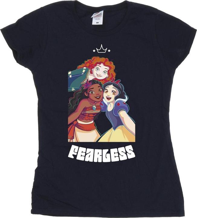 Actual product image Disney Womens/Ladies Princess Fearless Cotton T-Shirt (L)