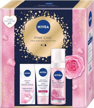 Image du produit NIVEA Niveaset Rose Chic Mousse nettoyante visage 150ml et Crème de jour 50ml (Mousse, 150 ml)