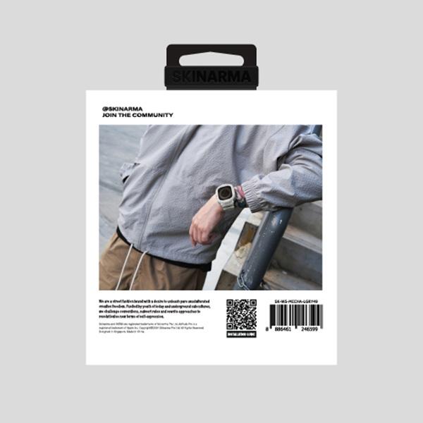 Actual product image Skinarma Band+Case Mecha 2in1 Apple Watch 49mm navy