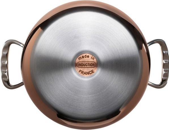 Actual product image de Buyer Prima Matera cooking pot induction, with lid (20 cm, Pot, Copper, Stainless steel)