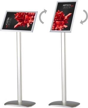 Immagine prodotto Twinco TWIN MENU INFOSTAND - A4 alluminio 330x250x1000mm (1stk)