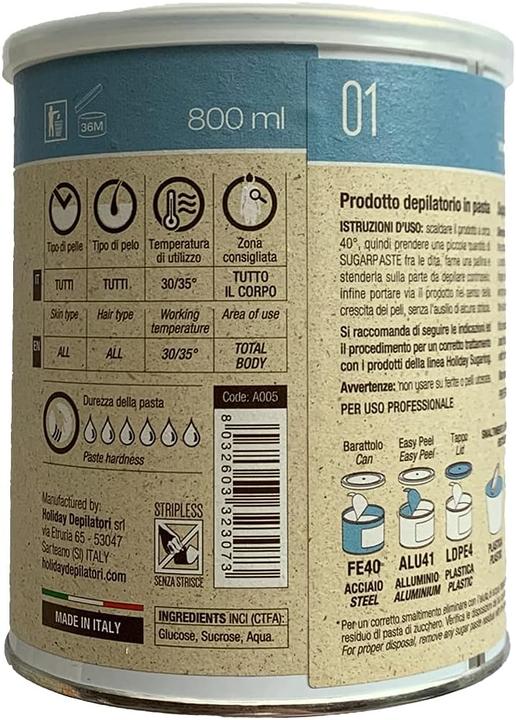 Nutritional values and ingredients Holiday Sugar Paste Stardust Strong 1 kg