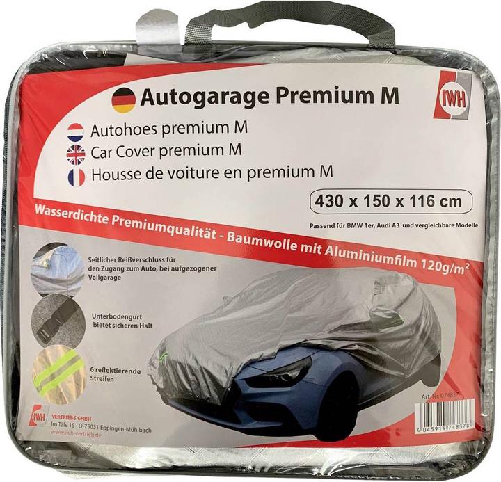 Actual product image IWH Car garage "Premium", waterproof, size: M Material: 100 % PEVA, dimensions: 4.300 x 1.500 x 1.160 mm