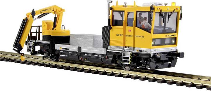 Viessmann H0 ROBEL Rail Truck 54.22 DB Netz met Gemotoriseerde Kraan, Functioneel Model voor 2L (H0-maatstaf)