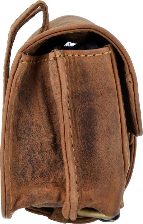 Image du produit Greenburry Sac banane militaire vintage en cuir 16 cm