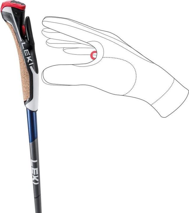 Actual product image Leki Nordic Walking Stick Smart Flash (115 cm)
