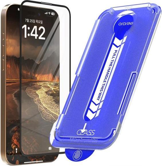 Immagine prodotto Araree Protezione dello schermo in vetro blindato CLASS Kit di installazione facile (1 Pezzo/i, Apple iPhone 16 Pro Max)
