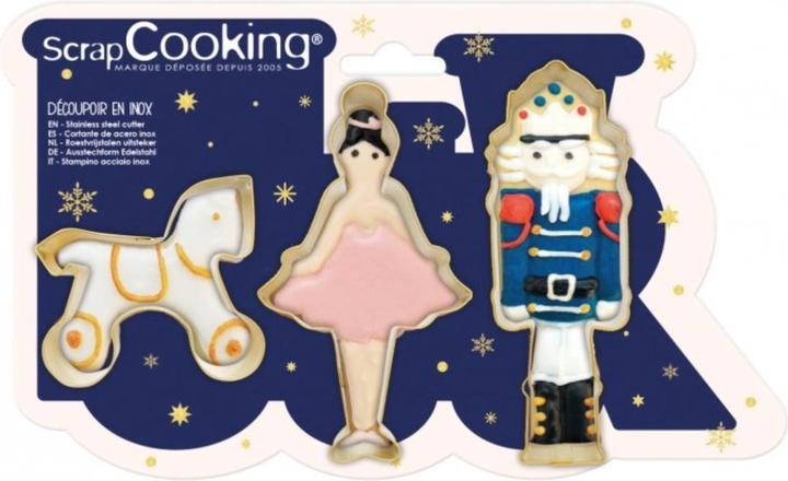 Actual product image ScrapCooking Set of 3 Nutcracker Cutters