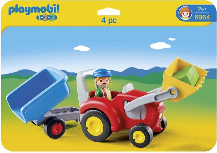 Produktbild Playmobil Traktor mit Anhänger (6964, Playmobil 1.2.3)