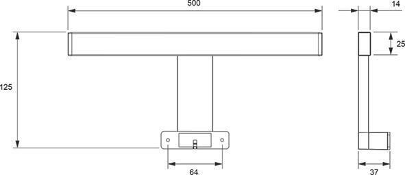 Produktbild L&S LED Spiegelaufbauleuchten Emotion Lilium 12 V (399 lm)