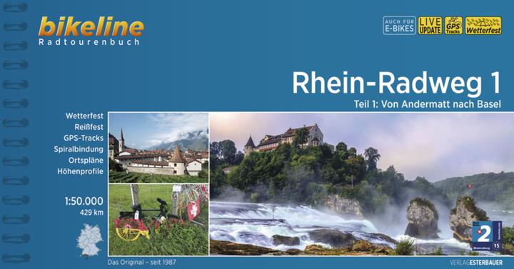 Immagine prodotto Rhein-Radweg / Rhein-Radweg 1 (Tedesco, Casa editrice Esterbauer, 2022)