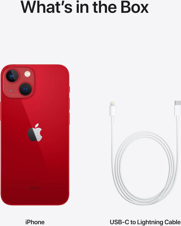 Produktbild Apple iPhone 13 mini (256 GB, (PRODUCT)​RED, 5.40", SIM + eSIM, 12 Mpx, 5G)