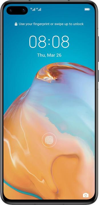 Actual product image Huawei P40 (128 GB, Black, 6.10", Hybrid Dual SIM + eSIM, 50 Mpx, 5G)