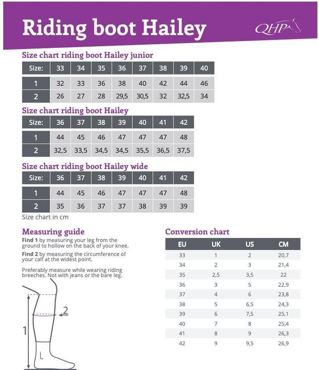 Image du produit Qhp Bottes d'équitation Hailey Adult (42)