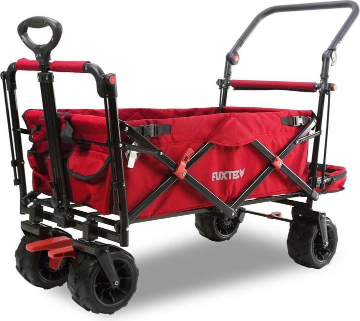 Produktbild Fuxtec Strand-Bollerwagen FX-CTB800 mit UV-geschütztem Sonnendach,Schiebegriff & Innenraumverlängeru