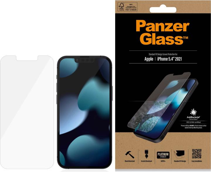 PanzerGlass Standard Fit (1 Stück, Apple iPhone 13 mini)