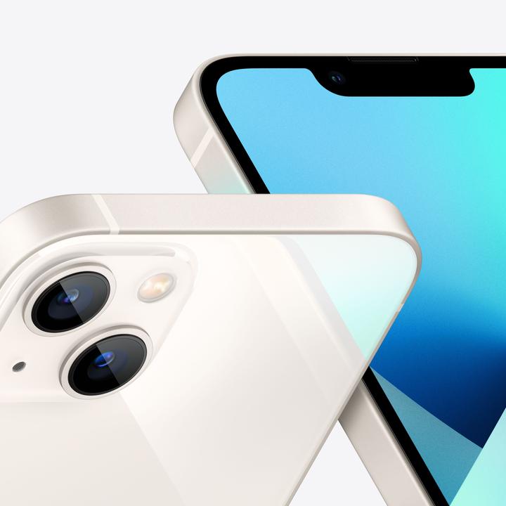 Produktbild Apple iPhone 13 (128 GB, Polarstern, 6.10", SIM + eSIM, 12 Mpx, 5G)