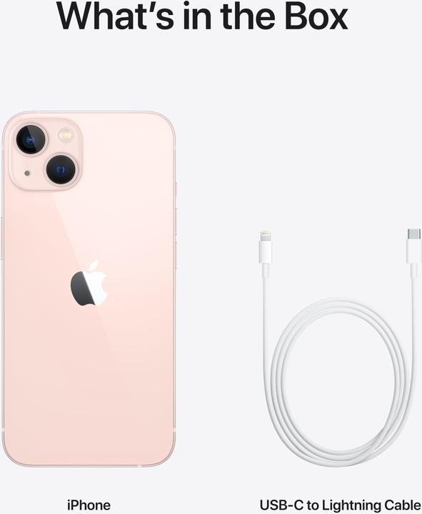 Actual product image Apple iPhone 13 (512 GB, Pink, 6.10", SIM + eSIM, 12 Mpx, 5G)