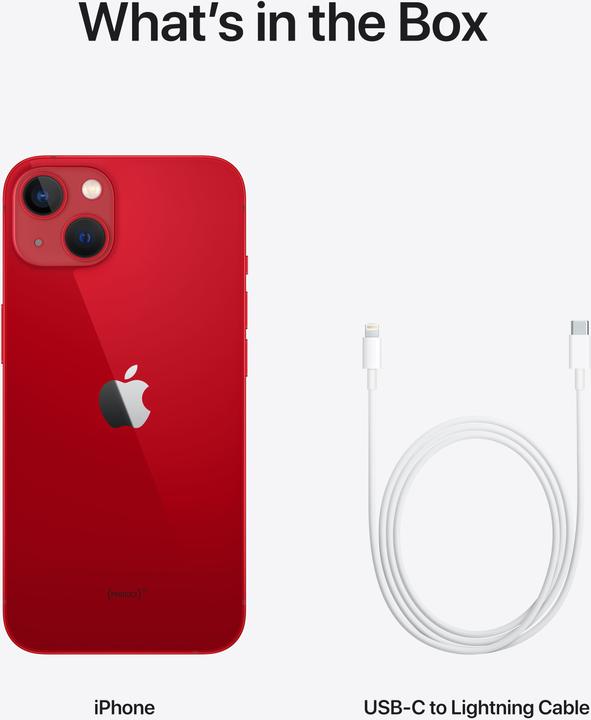 Produktbild Apple iPhone 13 (512 GB, (PRODUCT)​RED, 6.10", SIM + eSIM, 12 Mpx, 5G)