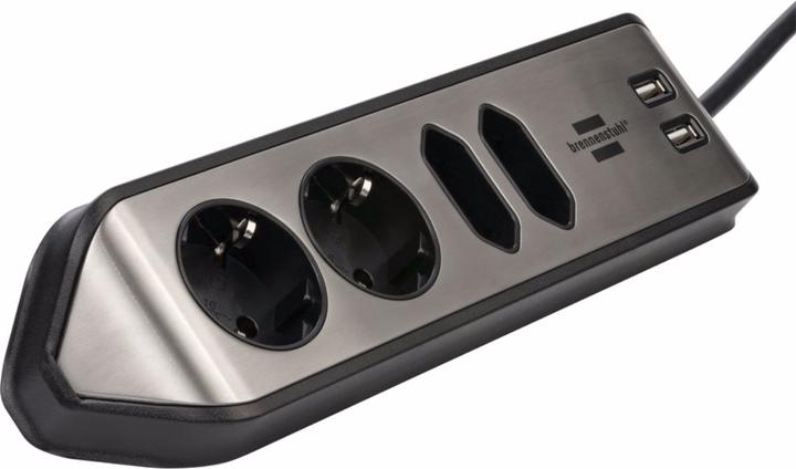 Actual product image Brennenstuhl Power strip (6 x, USB-A, 2 m)