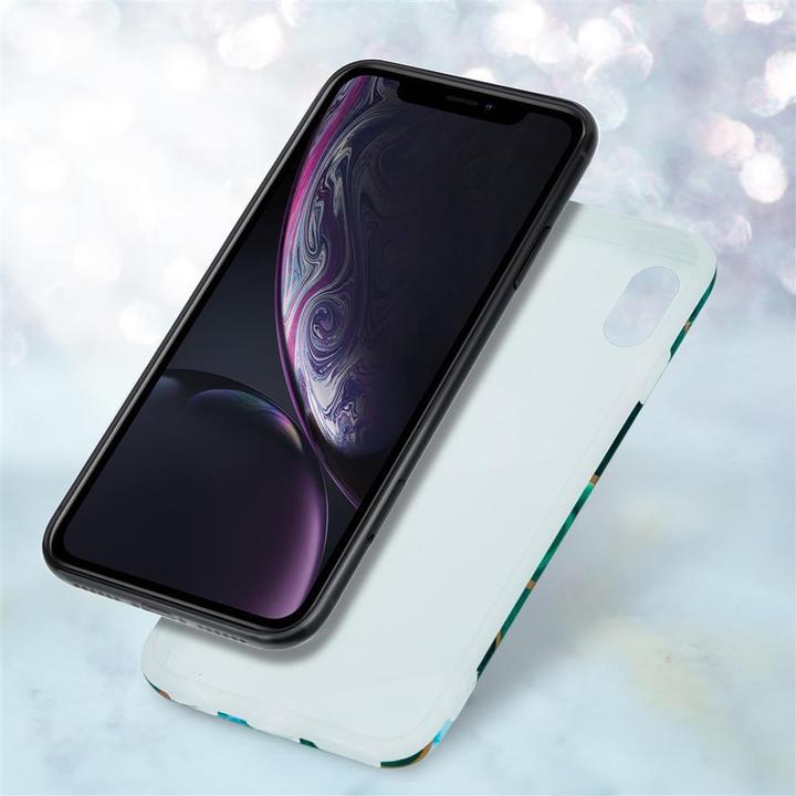 Actual product image Cadorabo IMD TPU Colorful Marble Cover (Apple iPhone XR)