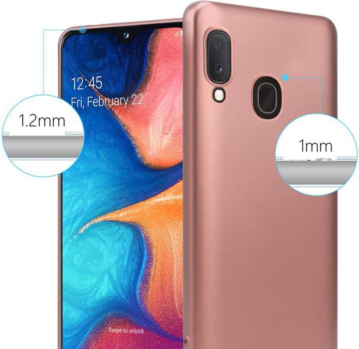 Actual product image Cadorabo TPU Matt Metallic Cover (Samsung Galaxy A20e, Samsung Galaxy A10e)