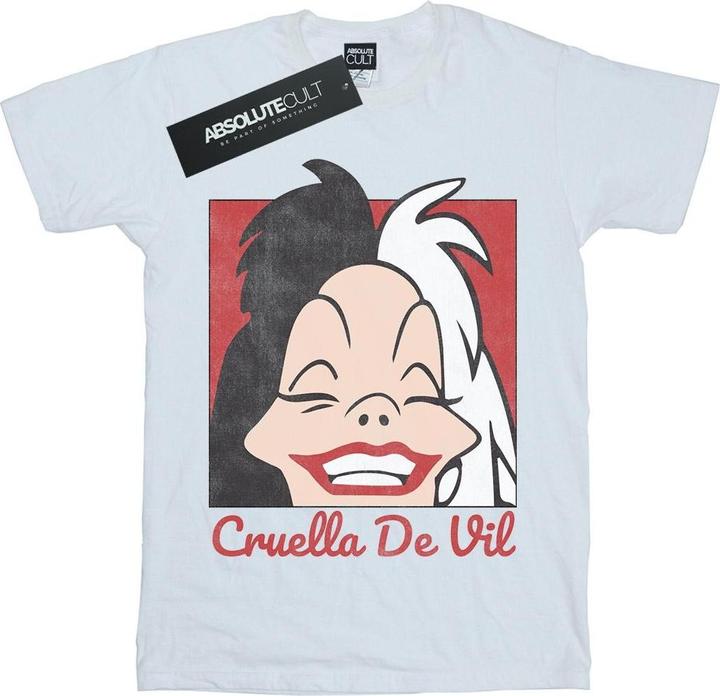 Produktbild Disney Cruella De Vil Cropped Head TShirt Mädchen (152, 158)