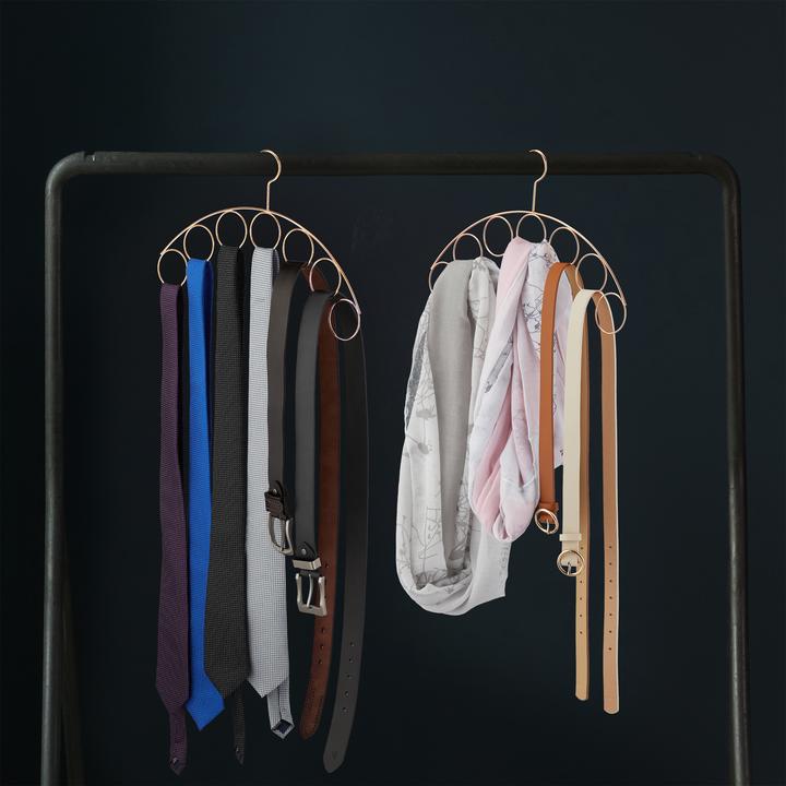 Actual product image Relaxdays Coat Hanger with Scarf Holder (1 x)