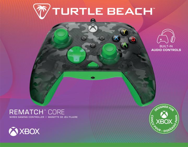 Image du produit Turtle Beach Rematch Core Wired Controller · XB · Ghost Camo Black & Green (PC)