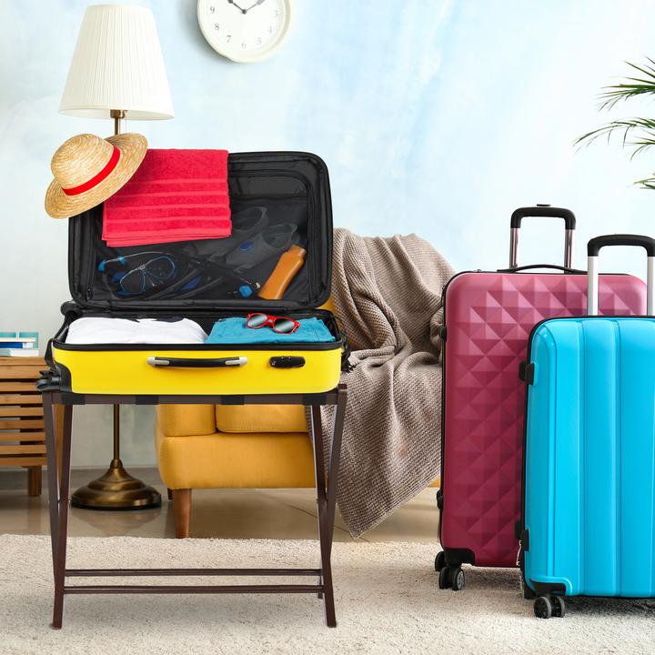 Actual product image Relaxdays Folding Luggage Rack (Suitcase rack)